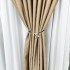 Set 2 Draperii Soft Touch, cu Aspect Fin și Tenta Satinată, 140cm latime x 260cm înălțime, cu TIV LAT, Cappuccino [7]