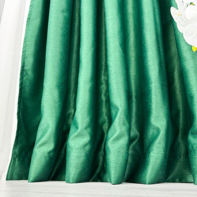 Draperie Soft Touch  - LA COMANDA pe dimensiunile tale, Verde Smarald