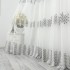 Perdea Marcia din Tulle cu Broderie, model elegant, Alb - Gri, 140cm latime x 260cm inaltime, cu rejansa pt bara [5]