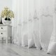 Perdea Melisa din Tulle cu Broderie - 500cm x 232cm, Rejansa pt. bara, Alb