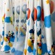 Set Perdea din Voal si Draperie Satinata pentru copii - LA COMANDA pe dimensiunile tale, Mickey cu baloane