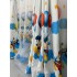 Set 2 bucati Draperie Satinata pentru copii, Mickey cu baloane, 200cm latime x 232cm inaltime, cu rejansa pentru bara [10]