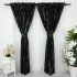 Set 2 Draperii Catifea cu insertii aurii, Negru, 1m latime x 2.1m inaltime, cu rejansa pt sina [7]