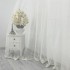 Perdea Fulgi de Nea din Tulle cu Broderie, Ivoire, 140cm latime x 260cm inaltime, cu rejansa pt bara [4]