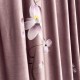 Draperie Catifea Pictata Manual - LA COMANDA pe dimensiunile tale, Roz, flori