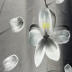 Draperie Catifea Pictata Manual - LA COMANDA pe dimensiunile tale, Gri inchis, flori