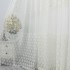 Perdea Snow din Tulle cu Broderie, Ivoire, 140cm latime x 260cm inaltime, cu rejansa pt bara [7]