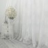 Perdea Nature din Tulle cu Broderie, Alb, 140cm latime x 260cm inaltime, cu rejansa pt bara [2]
