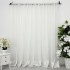 Perdea Dianne din Matase cu Banda Satinat, Ivoire, 140cm latime x 260cm inaltime, cu rejansa pt bara [4]