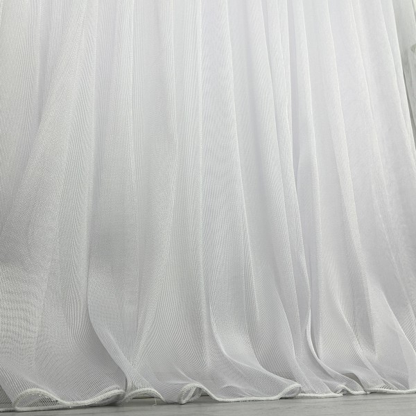 Perdea Celik din in si matase, Alb, 500cm x 232cm , Rejansa pentru bara  [1]