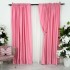 Set 2 Draperii Soft Touch, cu Aspect Fin și Tenta Satinată, 140cm latime x 260cm înălțime, cu TIV LAT, Roz [13]