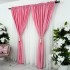Set 2 Draperii Soft Touch, cu Aspect Fin și Tenta Satinată, 140cm latime x 260cm înălțime, cu TIV LAT, Roz [9]