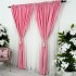Set 2 Draperii Soft Touch, cu Aspect Fin și Tenta Satinată, 140cm latime x 260cm înălțime, cu TIV LAT, Roz [8]