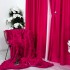 Set 2 Draperii Soft Touch, cu Aspect Fin și Tenta Satinată, 140cm latime x 260cm înălțime, cu TIV LAT, Fuchsya [2]