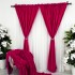 Set 2 Draperii Soft Touch, cu Aspect Fin și Tenta Satinată, 140cm latime x 260cm înălțime, cu TIV LAT, Fuchsya [6]