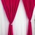 Set 2 Draperii Soft Touch, cu Aspect Fin și Tenta Satinată, 140cm latime x 260cm înălțime, cu TIV LAT, Fuchsya [9]
