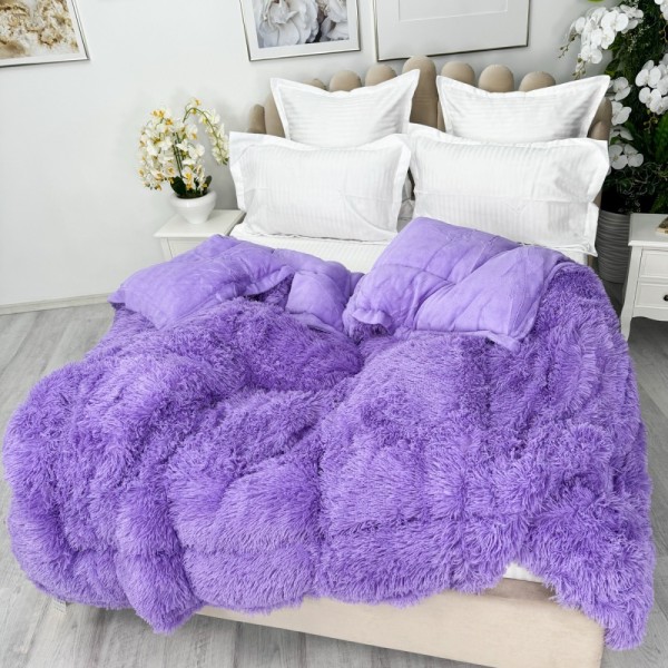  Pilota CoCoLiNo Fluffy, matlasata, 220x240cm, lila very perry [1]