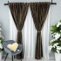 Draperie Catifea cu model Venti, Maro inchis, 140cm latime x 260cm inaltime, cu tiv lat pt bara [5]