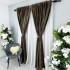 Draperie Catifea cu model Venti, Maro inchis, 140cm latime x 260cm inaltime, cu tiv lat pt bara [6]