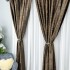 Draperie Catifea cu model Venti, Maro inchis, 140cm latime x 260cm inaltime, cu tiv lat pt bara [8]