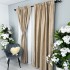 Set 2 Draperii Catifea cu model Venti, Bej, 140cm latime x 260cm inaltime, cu tiv lat pt bara [2]