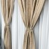Set 2 Draperii Catifea cu model Venti, Bej, 140cm latime x 260cm inaltime, cu tiv lat pt bara [7]