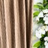 Set 2 Draperii din Catifea Plisata cu opacitate ridicata, Maro, 140cm latime x 260cm inaltime, cu tiv lat pt bara [4]