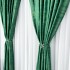 Set 2 Draperii Catifea cu model Venti -200cm x 232cm, rejansa pt. bara , Verde Smarald [8]