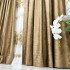 Set 2 Draperii Catifea cu model Venti - 200cm x 232cm ,  Rejansa pt. bara , Maro deschis [9]