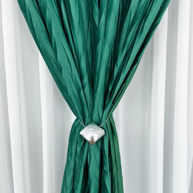 Draperie din Catifea Plisata cu opacitate ridicata - LA COMANDA pe dimensiunile tale, Verde Smarald