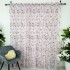 Perdea din Voal imprimat, Alb cu bujori roz, 140cm latime x 260cm inaltime, cu rejansa pt bara [7]