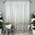 Perdea din Voal imprimat, Alb, model floral, 140cm latime x 260cm inaltime, cu rejansa pt bara [7]