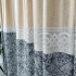 Set 2 Draperii Royal, Satinata, Texturata, Crem cu Gri, 140cm latime x 260cm inaltime, cu tiv lat pt bara [7]