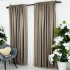 Set 2 Draperii HoReCa TEXTURATA tip IN, Cafeniu, 2m latime x 232cm inaltime x rejansa pt sina [10]