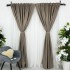 Set 2 Draperii HoReCa TEXTURATA tip IN, Cafeniu, 2m latime x 232cm inaltime x rejansa pt sina [5]