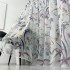 Perdea din Voal imprimat, Alb, flori, 300cm lungime x 220cm inaltime, cu rejansa pt sina [2]