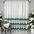 Perdea Cristal tip IN plin, Alb-Verde, model gheata, 140cm latime x 260cm inaltime, cu rejansa pt bara [7]