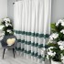 Perdea Cristal tip IN plin, Alb-Verde, model gheata, 140cm latime x 260cm inaltime, cu rejansa pt bara [8]