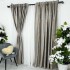 Set 2 Draperii Catifea cu model Venti, Gri cu Bej, 140cm latime x 260cm inaltime, cu tiv lat pt bara [2]