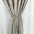 Set 2 Draperii Catifea cu model Venti, Gri cu Bej, 140cm latime x 260cm inaltime, cu tiv lat pt bara [11]