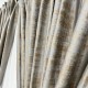 Set 2 draperii din Catifea Plisata cu opacitate ridicata, 140x245cm, cu rejansa pentru sina, Gri cu Bej