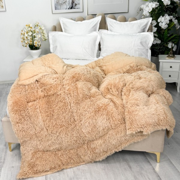  Pilota CoCoLiNo Fluffy, matlasata, 220x240cm, Bej [1]