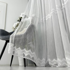 Perdea Lorena tip IN Brodat, Alb, 140cm latime x 260cm inaltime, cu rejansa pt bara Perdea Lorena tip IN Brodat, Alb, 140cm latime x 260cm inaltime, cu rejansa pt bara