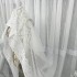 Perdea Dalia din IN Brodat, Alb, 5m latime x 232cm inaltime, cu rejansa pt bara [5]