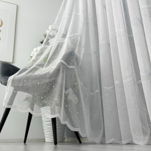 Perdea Karla din IN Brodat, Alb, 140cm latime x 260cm inaltime, cu rejansa pt bara Perdea Karla din IN Brodat, Alb, 140cm latime x 260cm inaltime, cu rejansa pt bara