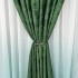 Set 2 draperii din Jacquard model Nisip, Verde Smarald, 2m latime x 232cm inaltime, cu rejansa pentru bara [8]