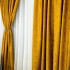 Set 2 Draperii din Jacquard model Nisip, 140cm latime x 260cm înălțime, cu TIV LAT, Mustar [3]