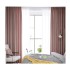 Set 2 Draperii Blackout 80%, din Catifea, Roz, 140cm latime x 260cm inaltime, cu tiv lat pt bara [4]