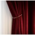 Set 2 draperii Blackout din catifea Rosu, 1m latime x 2.5m inaltime, cu rejansa pentru sina [2]