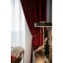 Set 2 draperii Blackout din catifea Rosu, 1m latime x 2.5m inaltime, cu rejansa pentru sina [11]